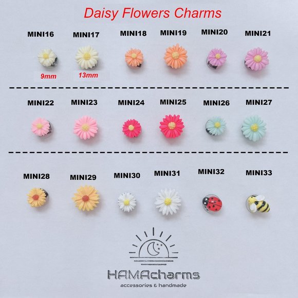 1 x Customized Badge Reel ID Holder with Name and Title 3D Daisy flowers - Picture 4 of 4